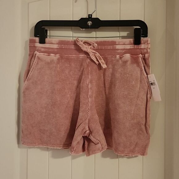 Splendid Pants - Splendid Pink Waffle Print Lounge Shorts| Size M